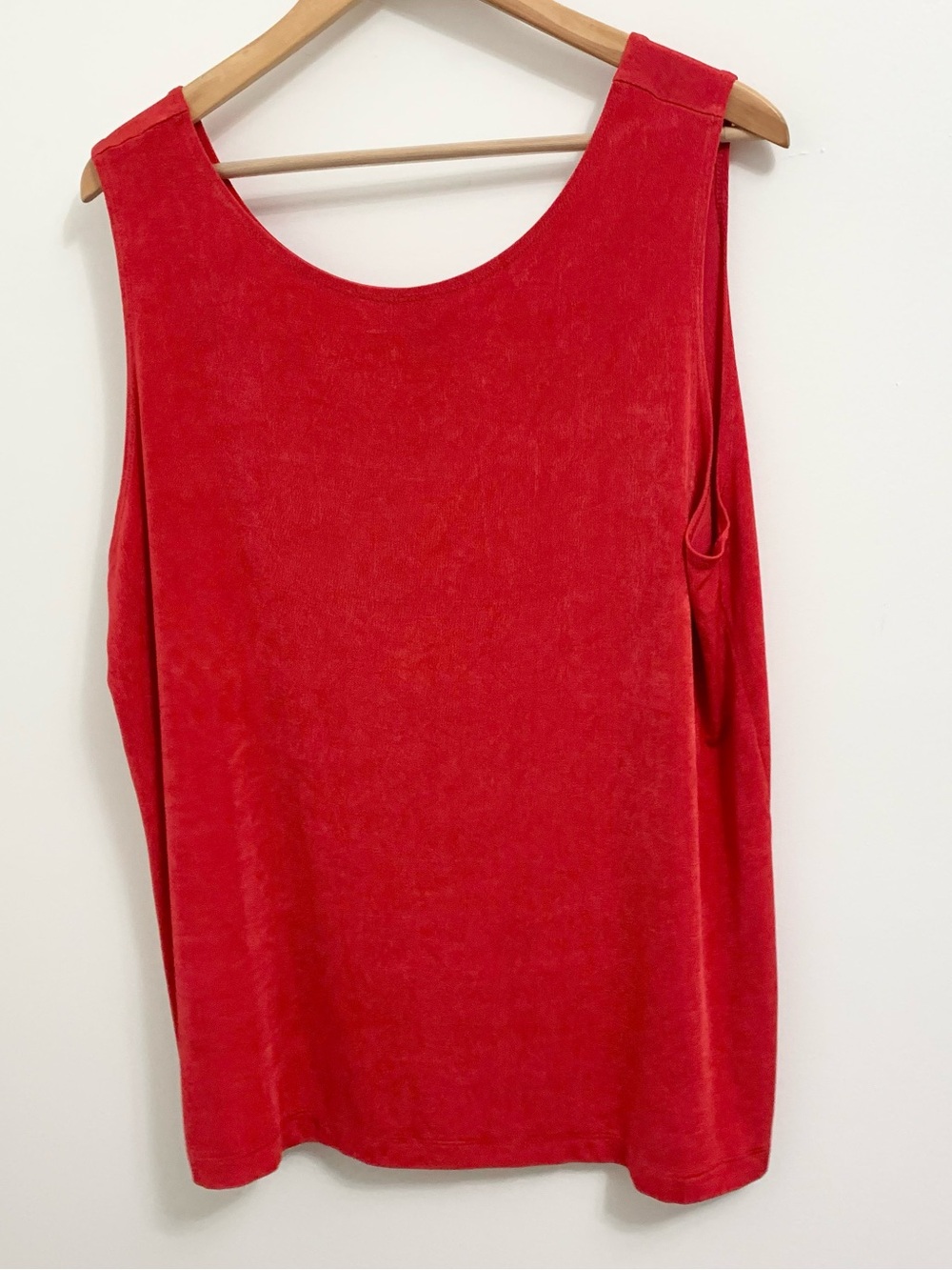 Chicos Travelers Red Tank Top Travel Shirt 4 XXL
